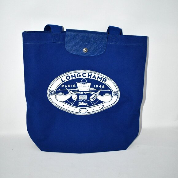 Longchamp Le Pliage Constantin Tote in Cobalt #10326HIA487 NWT - Picture 3 of 5